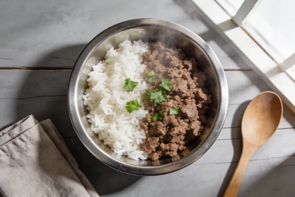 Simple Beef Dog Food With Rice For Easy Digestion You'll Absolutely Love
