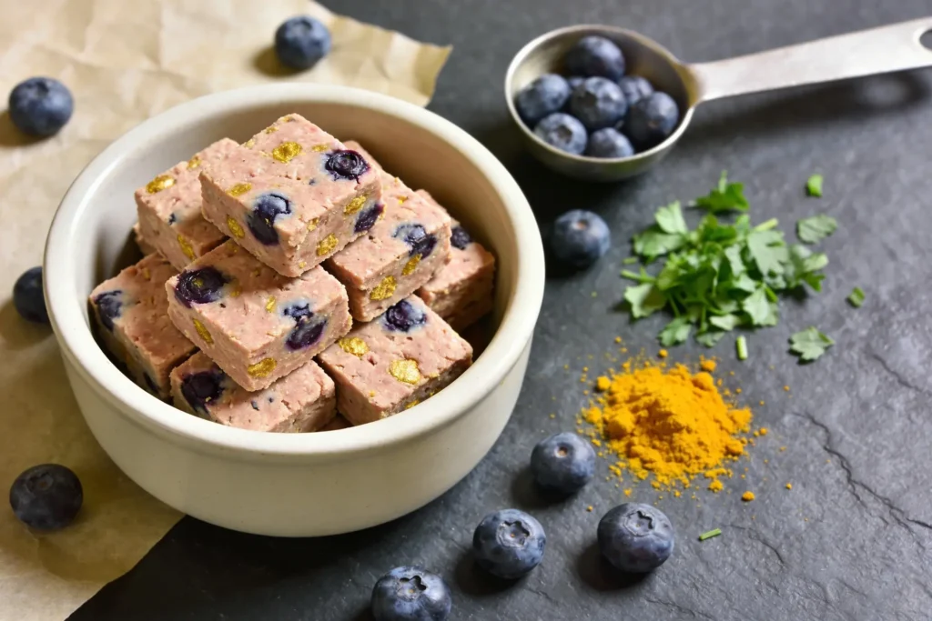 Irresistible Turkey & Blueberry Dog Training Treats (Square Shapes)