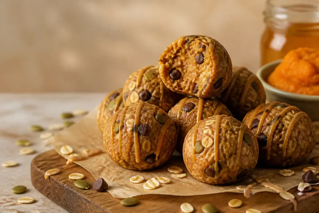 Peanut Butter Pumpkin Energy Balls That Actually Slap