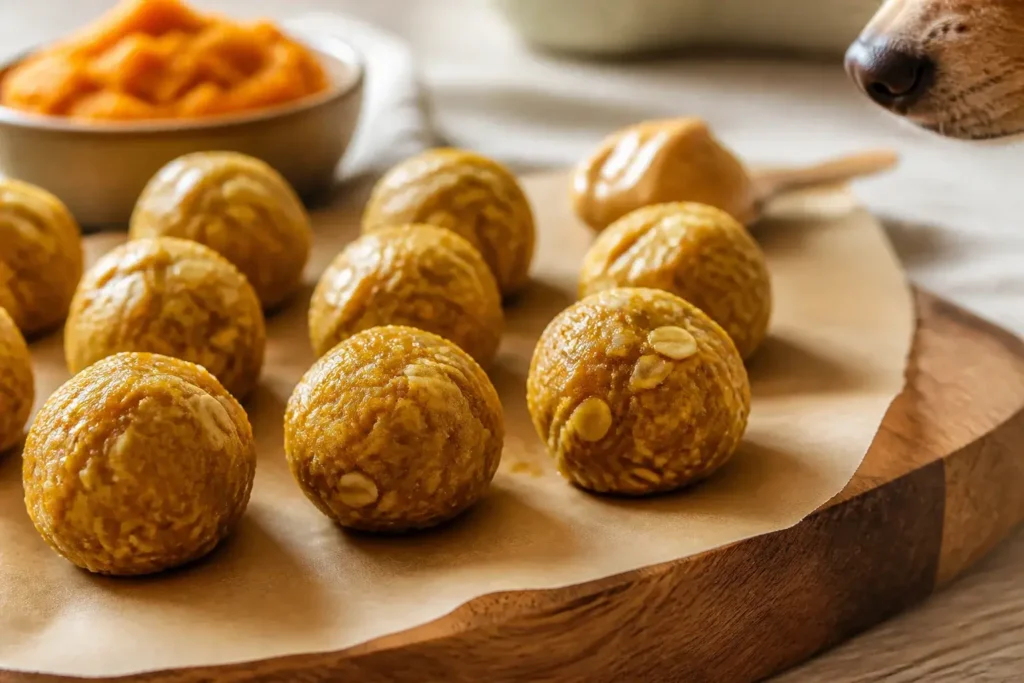Pumpkin Mash Dog Treat Balls Your Pup Will Beg for