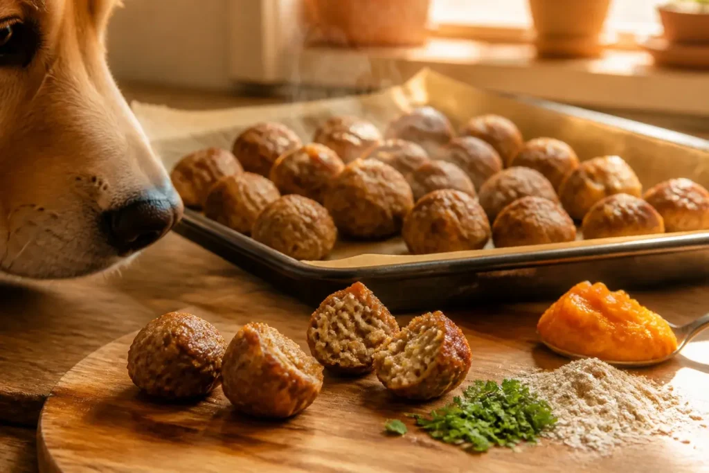 Turkey Dog Treat Meatballs Dogs Go Wild for