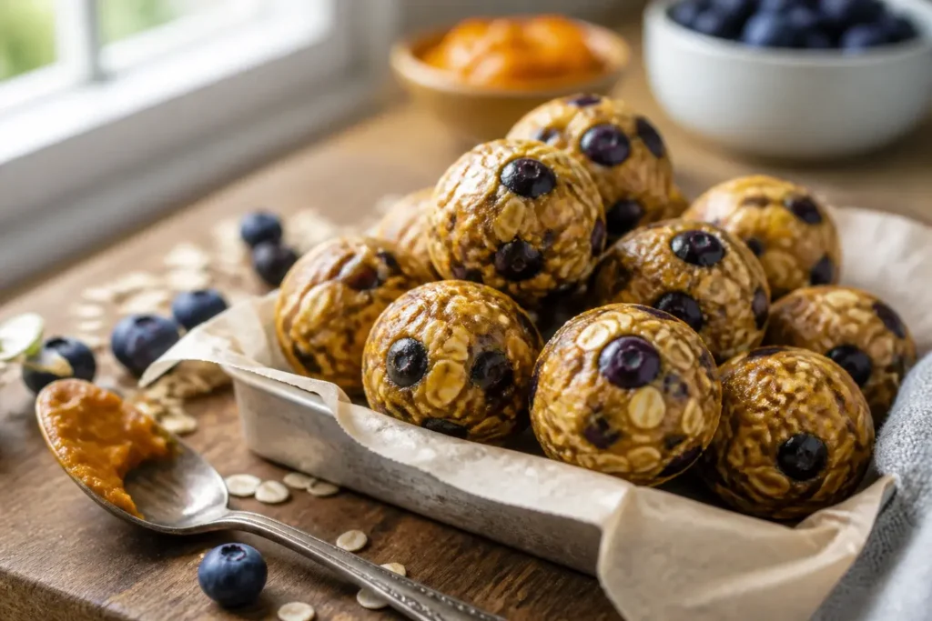 Pumpkin Blueberry Dog Treat Balls Your Pup Will Love